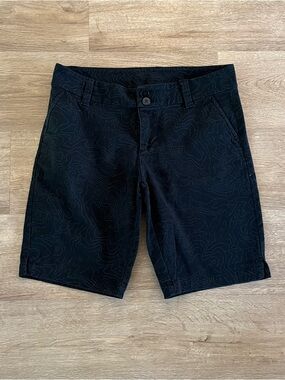 Kavu Women’s Black Topography Printed Bermuda Shorts Size 6